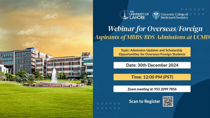 UCMD hosts webinar on BDS admissions, scholarships for overseas students