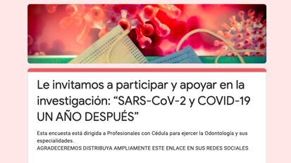 Encuesta “SARS-CoV-2 y COVID-19 un año después