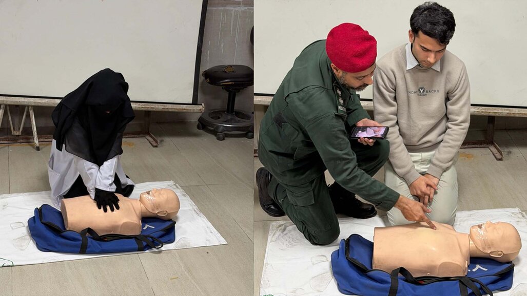 BLS training workshop conducted at de’Mont College Lahore