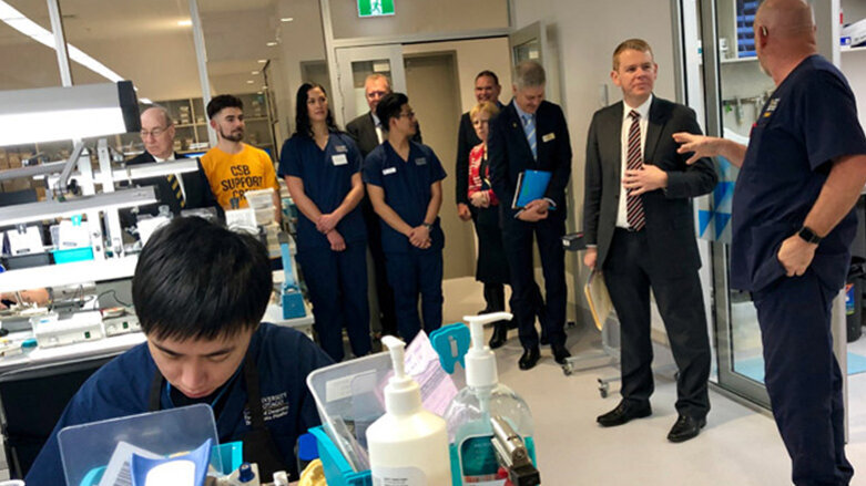 Education minister visits new teaching facility at University of Otago