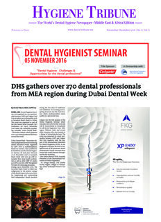 Hygiene Tribune Middle East & Africa No. 6, 2016