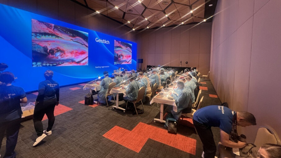 Geistlich hands-on course on advancements in dental hard tissue regeneration by Tara Aghaloo. 