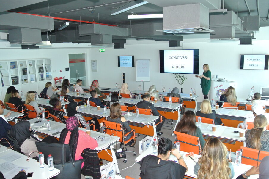 Joanne Flower during her presentation 