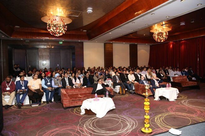 Participants listening to the lectures during the conference.