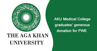 AKU Medical College graduates’ generous donation for PWE