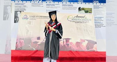 Dr Sana Mirza promoted to professor after earning PhD at LUMHS