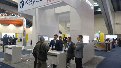 The team at Keystone Dental takes time to answer a clinician’s questions.