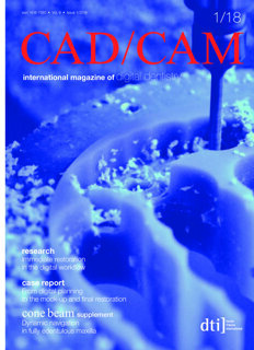 CAD/CAM international No. 1, 2018 CAD/CAM international No. 1, 2018