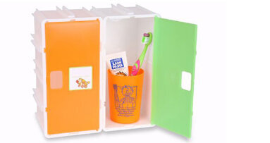 Neue Box für die Zahnbürste in der KiTa