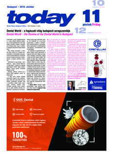 today Dental World Budapest Oct.11, 2019 today Dental World Budapest Oct.11, 2019