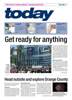 today CDA Anaheim April 30, 2015 today CDA Anaheim April 30, 2015