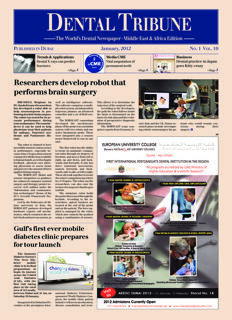 DT Middle East and Africa No. 1, 2012