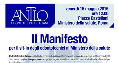 Maculan: «Odontotecnici in piazza: se non ora, quando?»