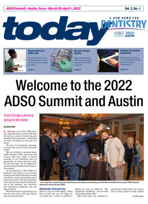 today ADSO Summit Austin March 29–April 1, 2022 today ADSO Summit Austin March 29–April 1, 2022
