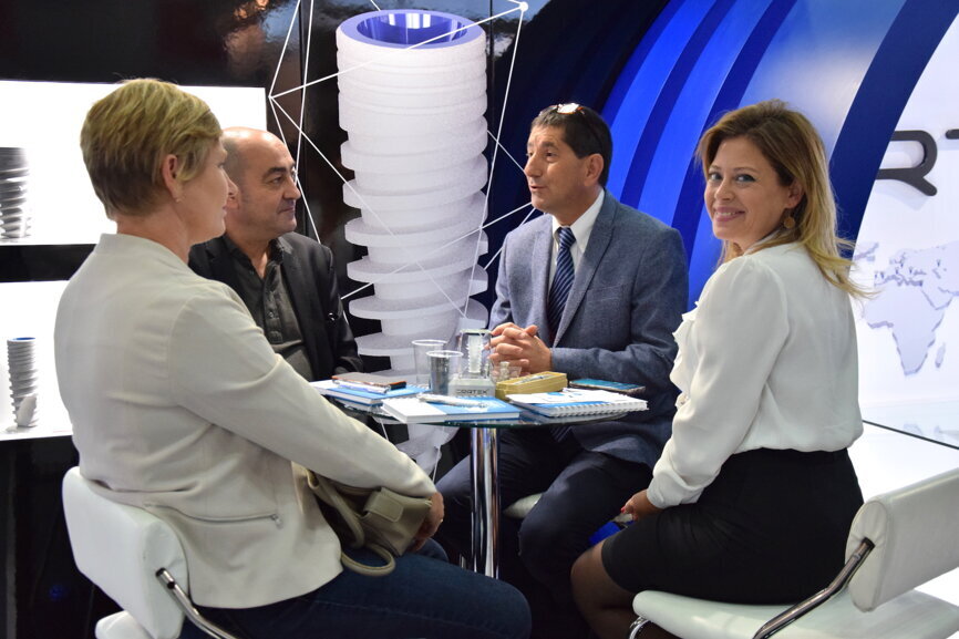 Cortex Dental Implants booth at EAO Vienna (Photograph: Monique Mehler, DTI)