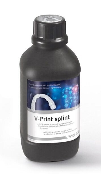 Fig. 6. La resina transparente V-Print splint que se utilizó para la impresión.
