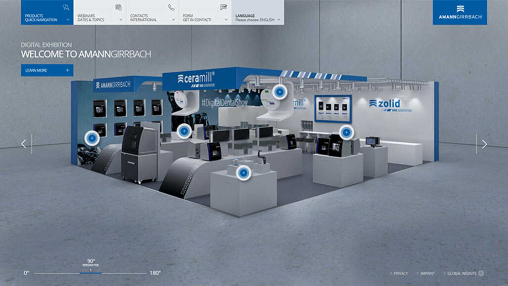 Digital Dental Show: O estande virtual da Amann Girrbach oferece valor agregado