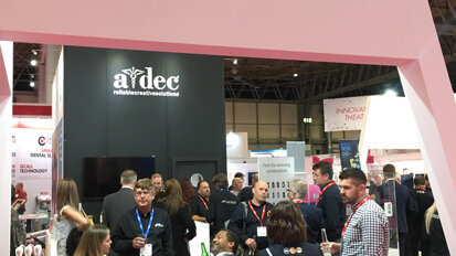 The a-dec booth at the BDIA Dental Showcase. (Photograph: DTI)