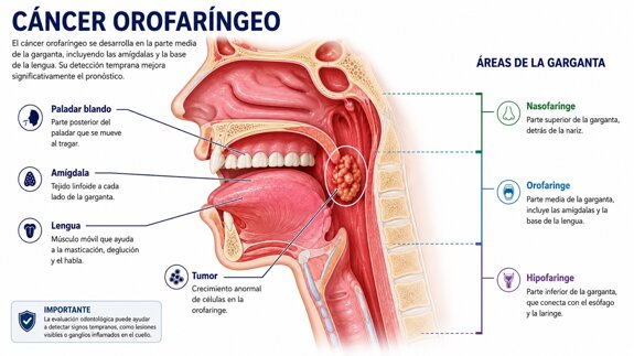 El dentista es clave en el diagnóstico y tratamiento del cáncer de cabeza y cuello