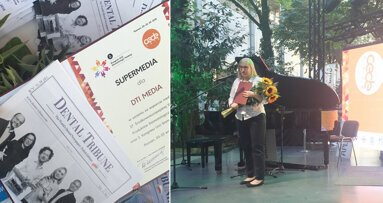 Equipe do Dental Tribune Poland homenageada na CEDE