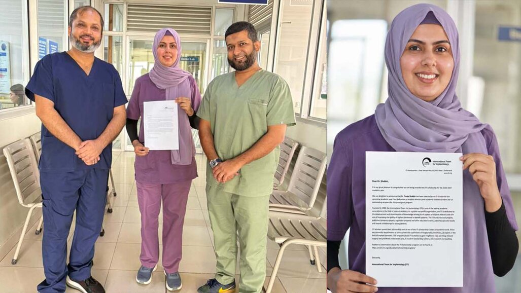 AIDM prosthodontics resident secures coveted global ITI scholarship for advanced implant training