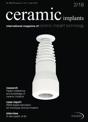 ceramic implants international No. 2, 2018