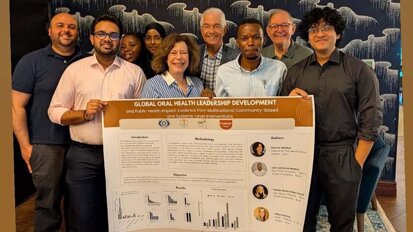 AIDM graduates secure global oral health scholarships, present research in United States