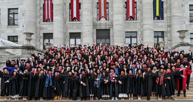 Harvard dental graduates celebrate amid uncertainty