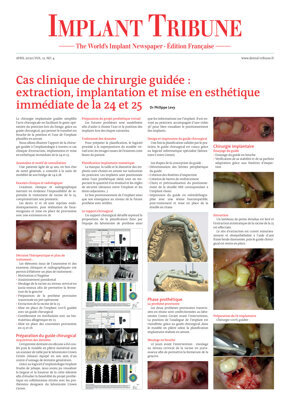 Implant Tribune France No. 3, 2020 Implant Tribune France No. 3, 2020