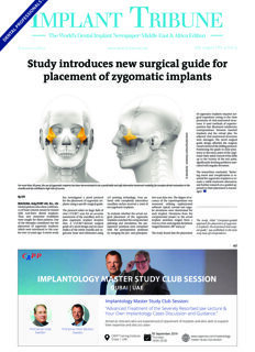 Implant Tribune Middle East & Africa No. 4, 2019
