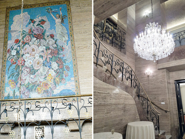 Originální výzdobu věže hotelu mohli účastníci kongresu obdivovat již při Welcome party ve čtvrtek večer