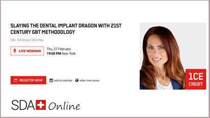 Free webinar brings new insights into implantology Free webinar brings new insights into implantology