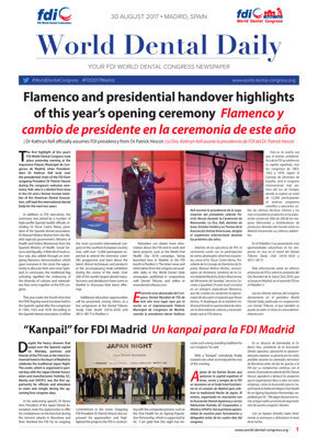 World Dental Daily Madrid 2017, 30 August World Dental Daily Madrid 2017, 30 August