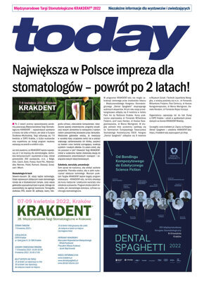 today Krakdent Cracow April 7–9, 2022