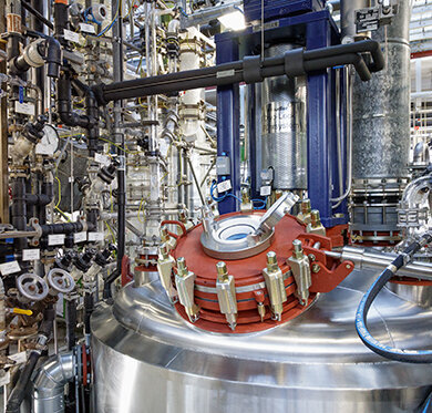 Fig. 4: Reaction tank in the laboratory.