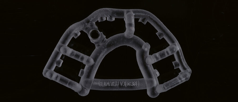 Fig. 7. Printed drill template (Mguide, MIS)