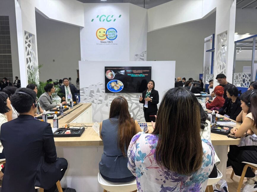 Visitors to IDEM Singapore can learn more about GC’s innovations, including Cytrans Granules, at the company’s booth. (Image: Dental Tribune International)