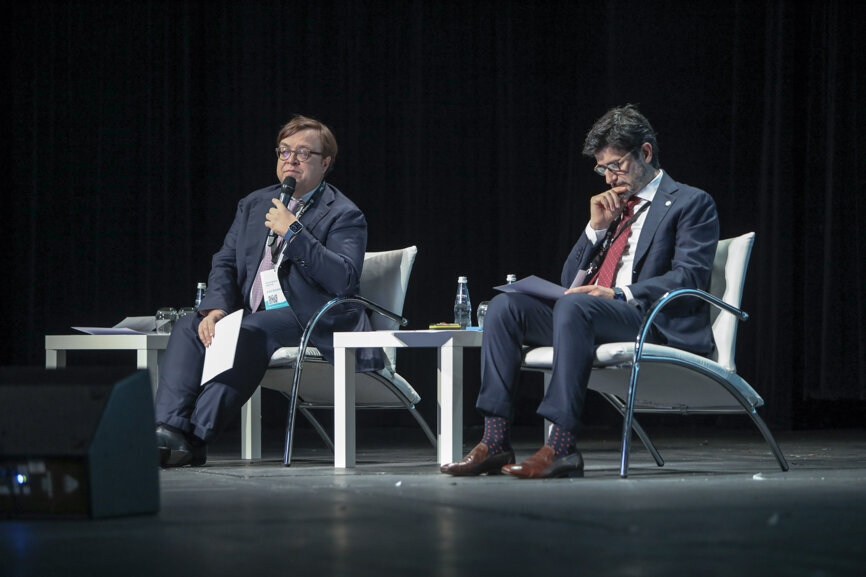 EAS board members, Dr Francessco Garino (left) and Dr Tommaso Castroflorio. 