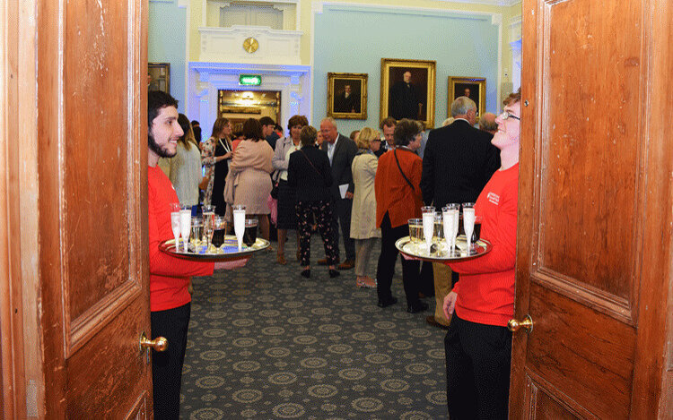 The president’s reception was held at the Royal College of Surgeons of Edinburgh campus.