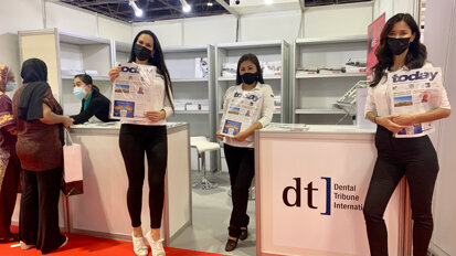 At the Dental Tribune International booth, visitors can get information on the latest publications and even sign up for services such as e-newsletters or magazine subscriptions. (Image: Dental Tribune International)