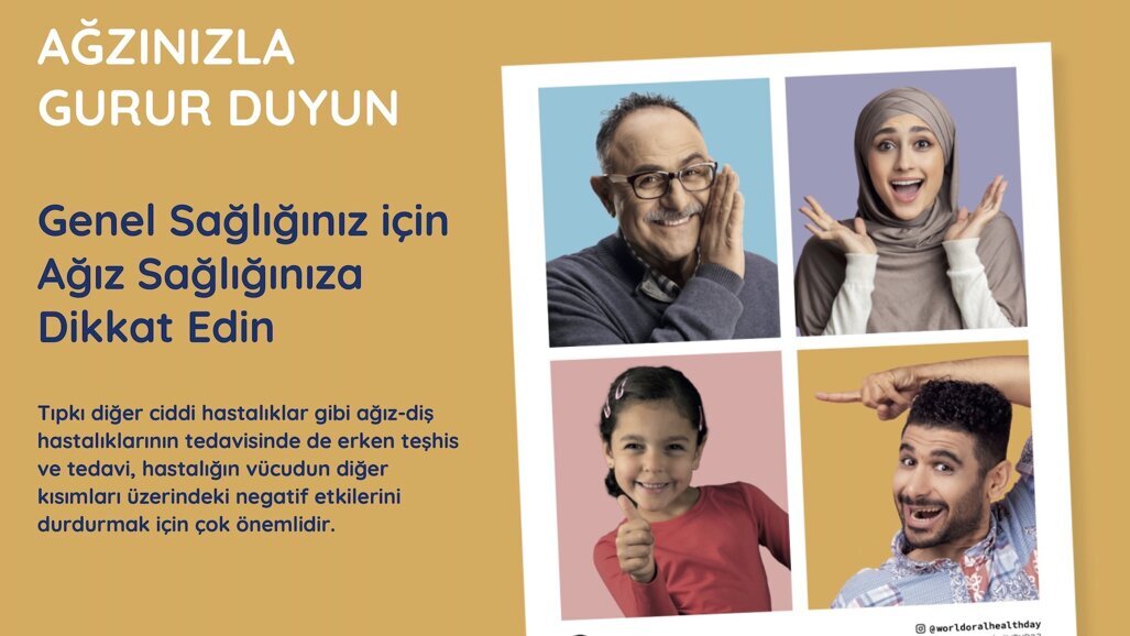 20 Mart Dünya Ağız Sağlığı Günü için Buruk Kutlama