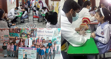 MIHS dental team examines 100 school kids