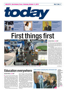 today ADA San Antonio, Texas Oct. 11,2014 today ADA San Antonio, Texas Oct. 11,2014