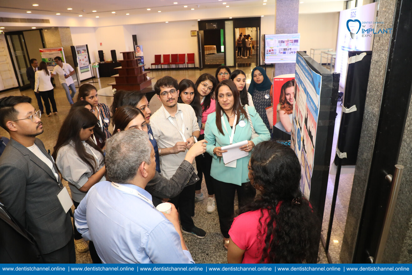 Ongoing judging of posters by esteemed judges (Dr. Saloni Mistry and Dr. PC Jacob)