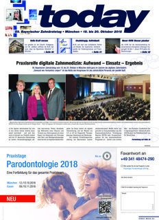 today 59. Bayerischer Zahnärztetag München 2018 today 59. Bayerischer Zahnärztetag München 2018