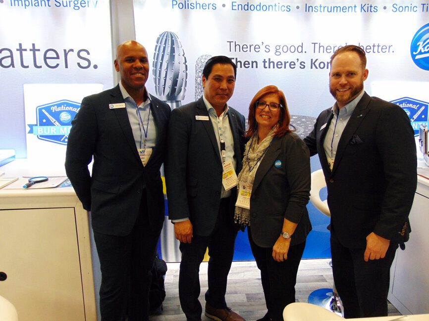 From left: Kris Cherry, Robby Asamura, Martha LoBosco and Patrick Welch of Komet USA. (Photo: Fred Michmershuizen/DTA)