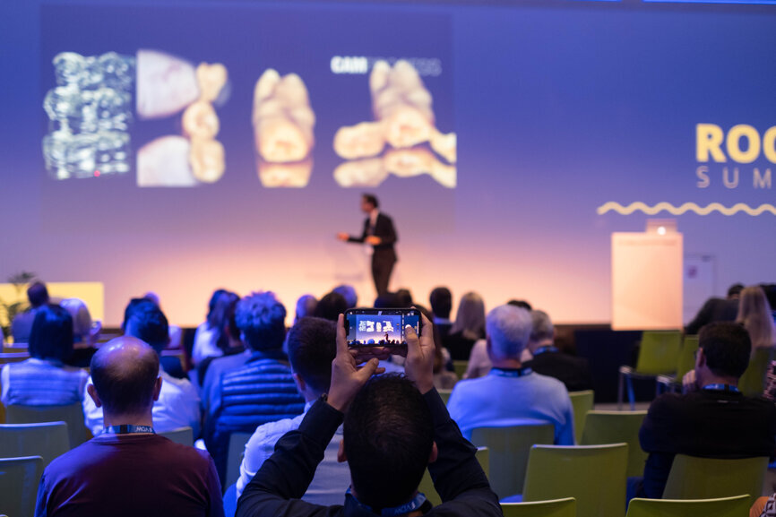 The conference venue in action.