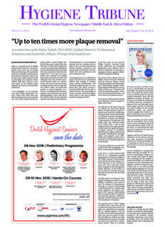Hygiene Tribune Middle East & Africa No. 4, 2018