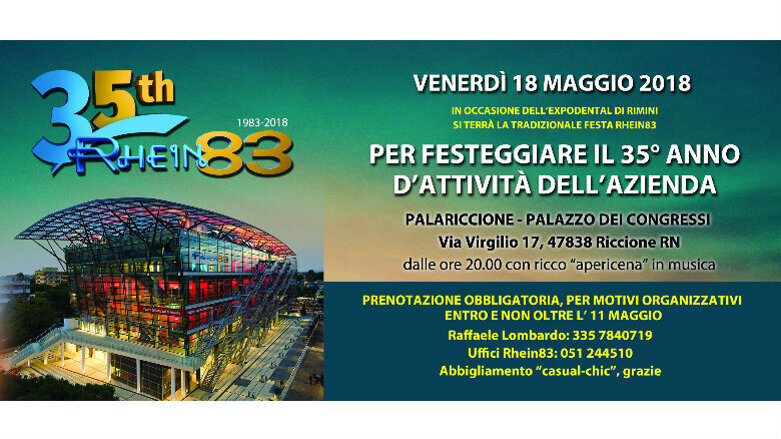 Rhein83, 35 anni di impegno, 35 anni di successi