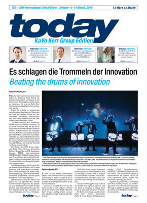 Corporate today IDS 2015 KaVo Kerr Group Supplement 12 March Corporate today IDS 2015 KaVo Kerr Group Supplement 12 March